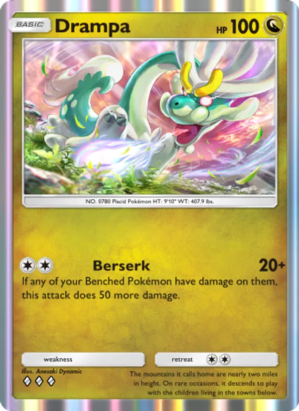 Drampa - Celestial Guardians Pokemon Card