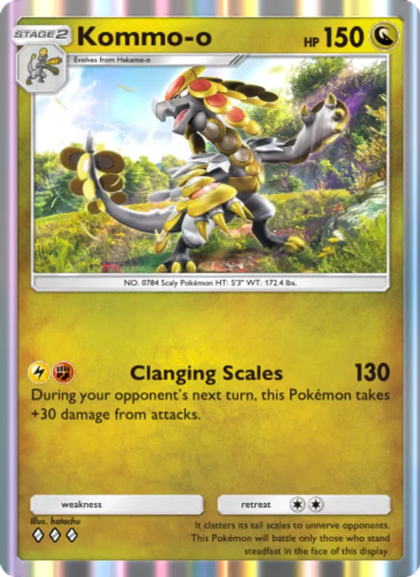 Kommo-o - Celestial Guardians Pokemon Card