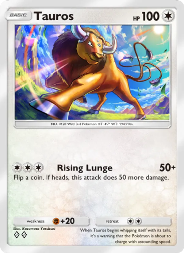 Tauros - Celestial Guardians Pokemon Card
