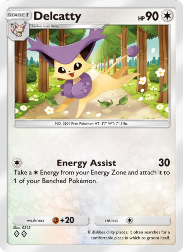 Delcatty - Celestial Guardians Pokemon Card