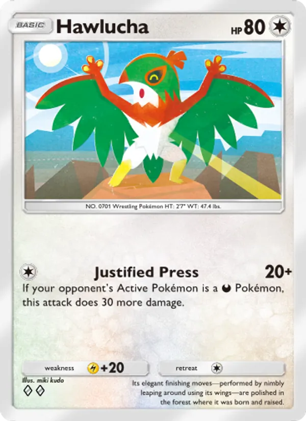 Hawlucha - Celestial Guardians Pokemon Card