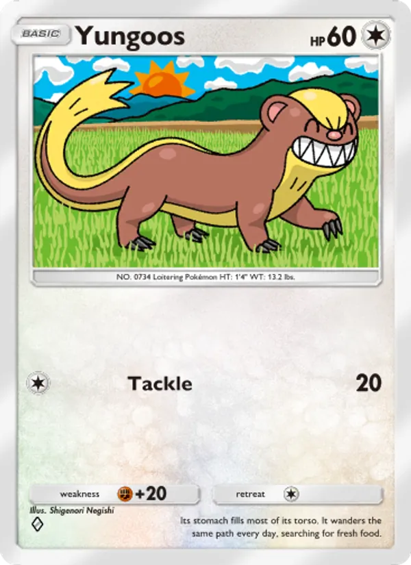 Yungoos - Celestial Guardians Pokemon Card