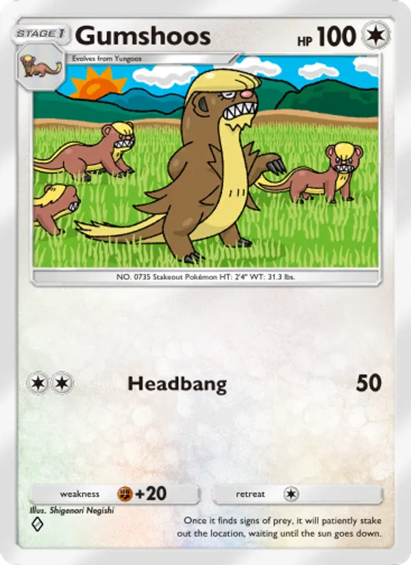 Gumshoos - Celestial Guardians Pokemon Card
