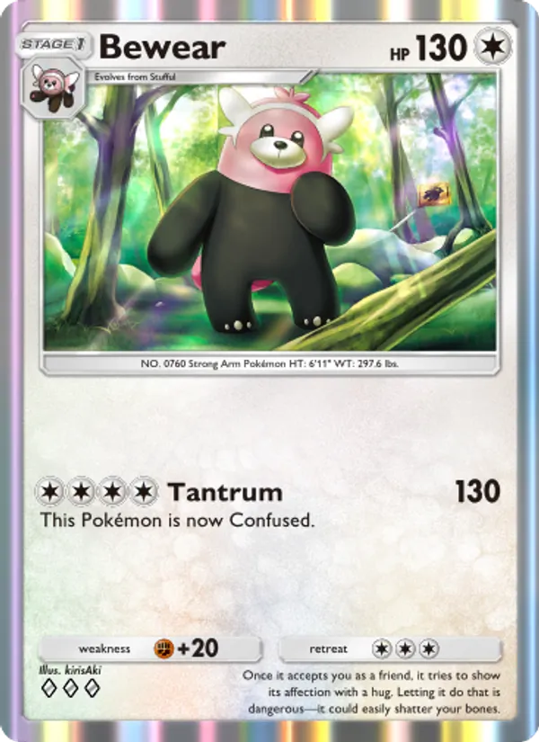 Bewear - Celestial Guardians Pokemon Card