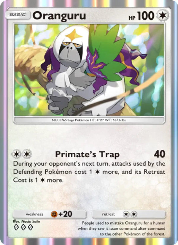 Oranguru - Celestial Guardians Pokemon Card