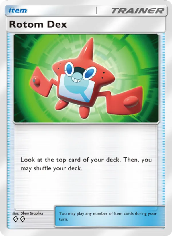 Rotom Dex - Celestial Guardians Pokemon Card
