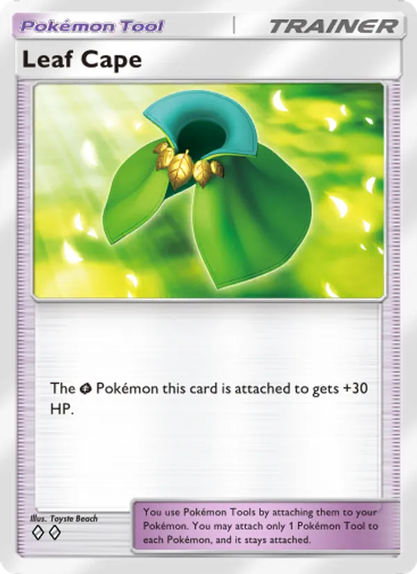 Leaf Cape - Celestial Guardians Pokemon Card