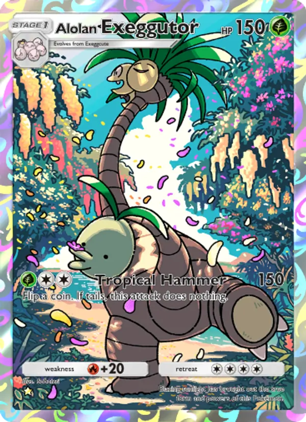 Alolan Exeggutor - Celestial Guardians Pokemon Card
