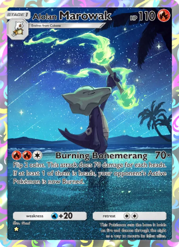 Alolan Marowak - Celestial Guardians Pokemon Card