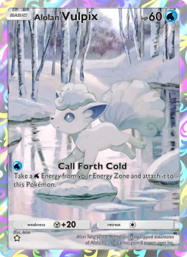 Alolan Vulpix - Celestial Guardians Pokemon Card