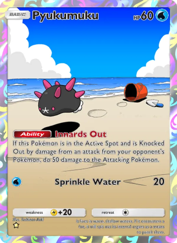 Pyukumuku - Celestial Guardians Pokemon Card