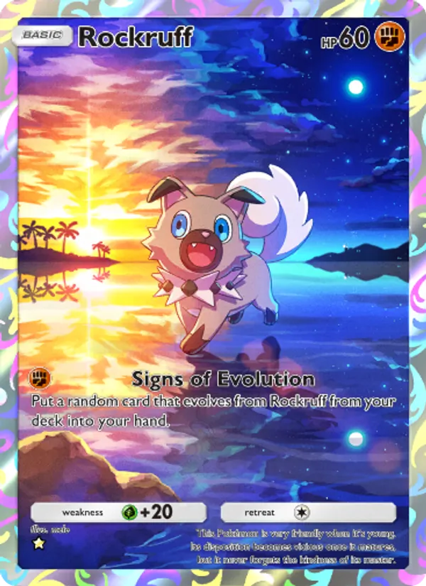 Rockruff - Celestial Guardians Pokemon Card