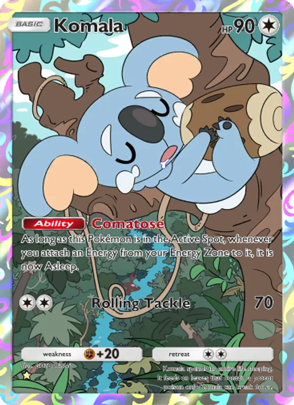 Komala - Celestial Guardians Pokemon Card