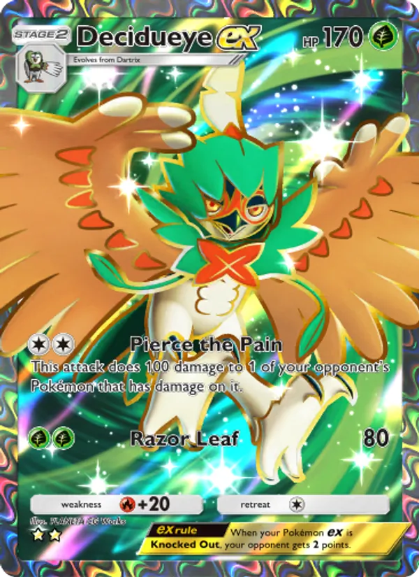 Decidueye ex - Celestial Guardians Pokemon Card