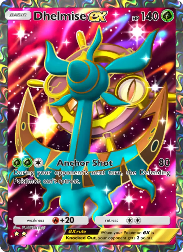 Dhelmise ex - Celestial Guardians Pokemon Card