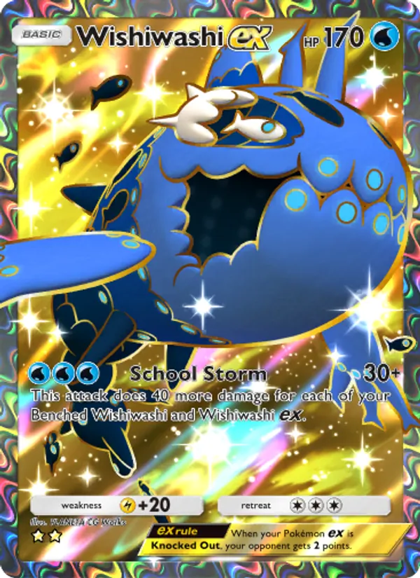 Wishiwashi ex - Celestial Guardians Pokemon Card