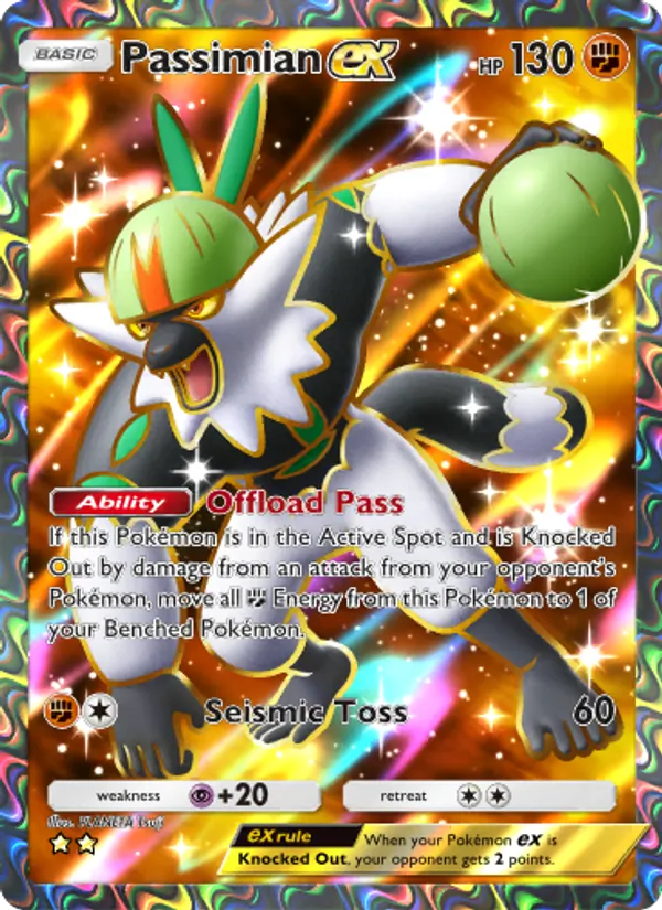 Passimian ex - Celestial Guardians Pokemon Card