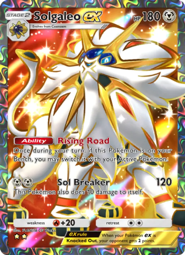 Solgaleo ex - Celestial Guardians Pokemon Card