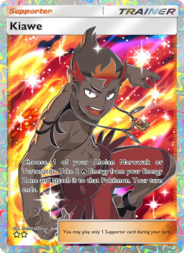 Kiawe - Celestial Guardians Pokemon Card