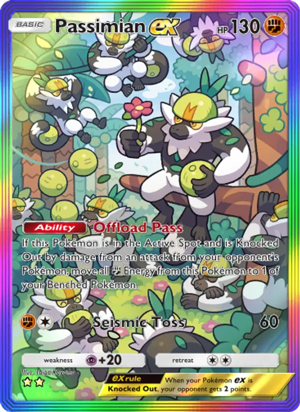 Passimian ex - Celestial Guardians Pokemon Card