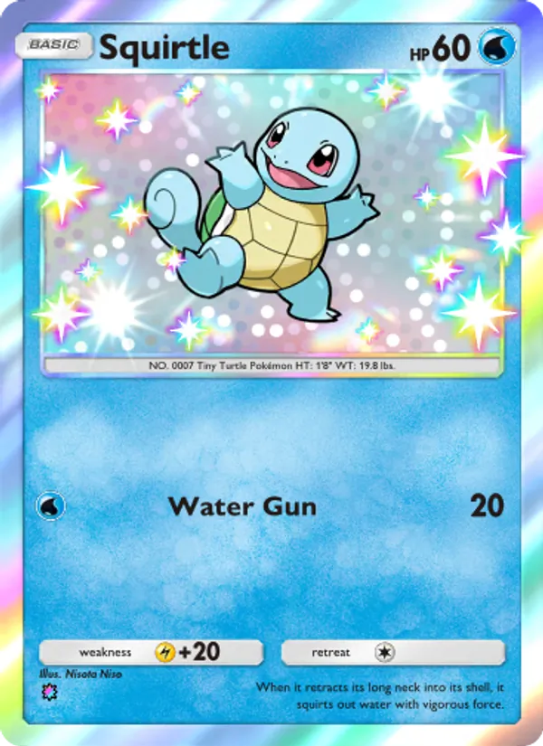 Squirtle - Celestial Guardians Pokemon Card
