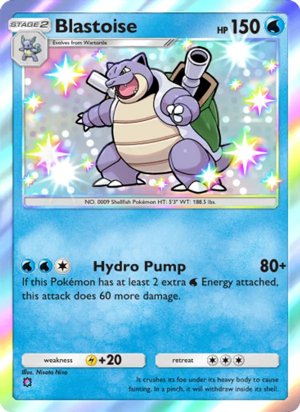 Blastoise - Celestial Guardians Pokemon Card