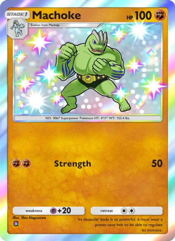 Machoke - Celestial Guardians Pokemon Card