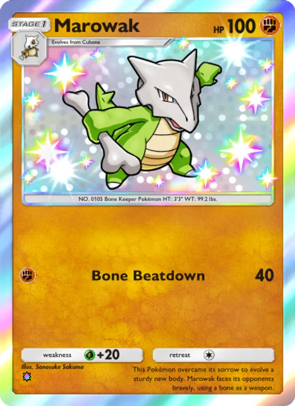 Marowak - Celestial Guardians Pokemon Card