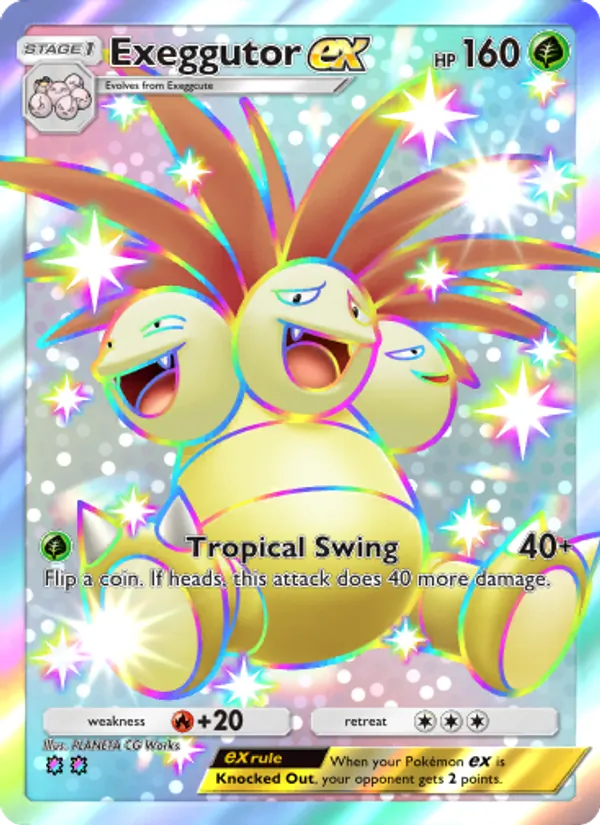 Exeggutor ex - Celestial Guardians Pokemon Card