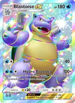 Blastoise ex - Celestial Guardians