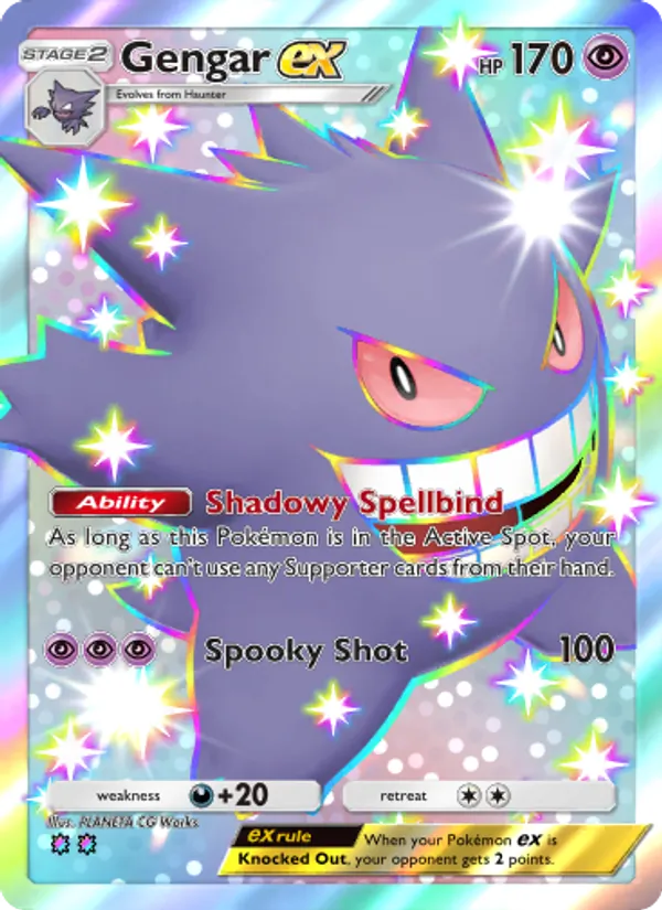 Gengar ex - Celestial Guardians Pokemon Card