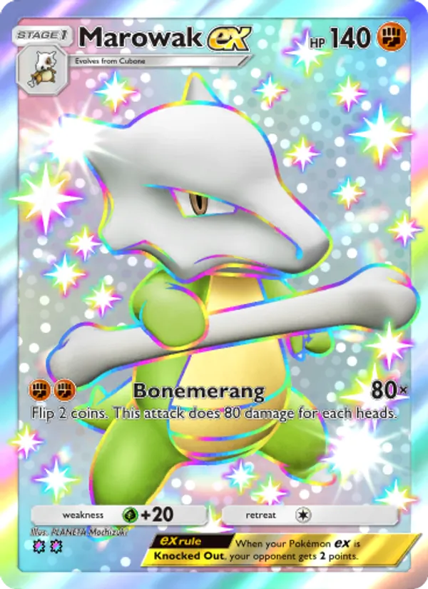 Marowak ex - Celestial Guardians Pokemon Card