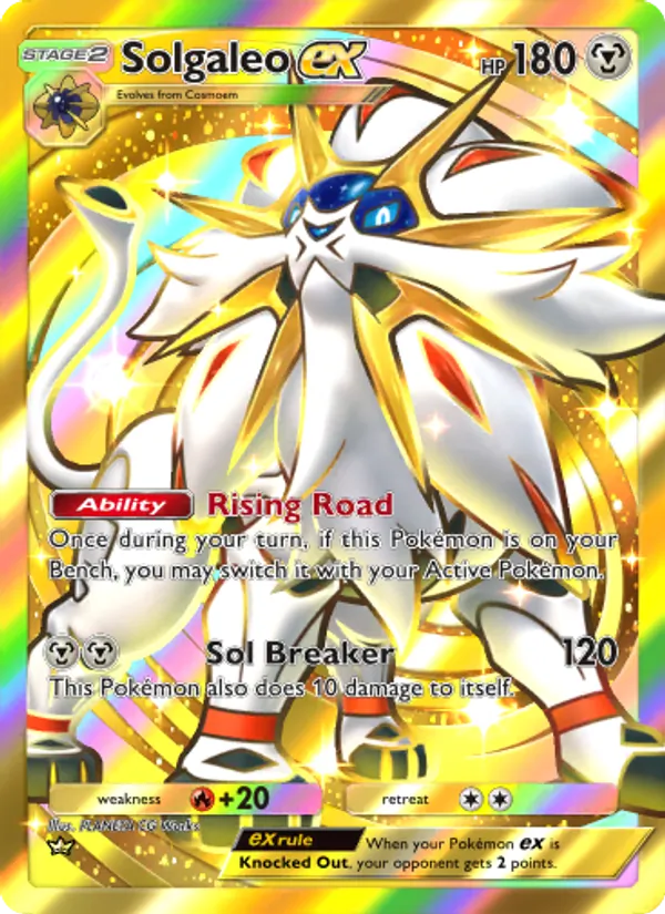 Solgaleo ex - Celestial Guardians Pokemon Card
