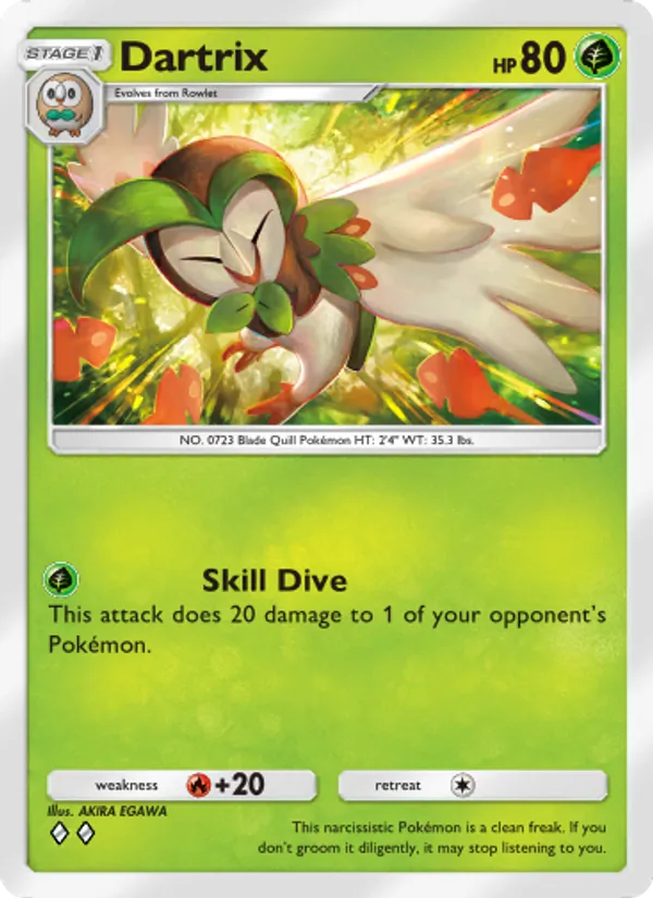 Dartrix - Extradimensional Crisis Pokemon Card