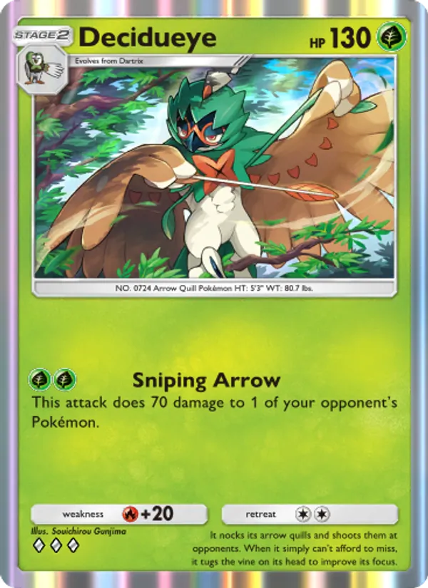 Decidueye - Extradimensional Crisis Pokemon Card