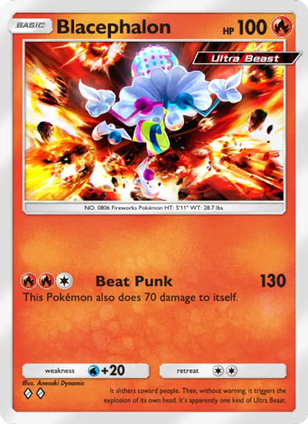 Blacephalon - Extradimensional Crisis Pokemon Card