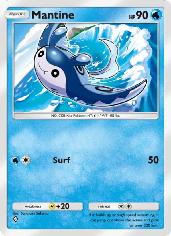 Mantine - Extradimensional Crisis Pokemon Card