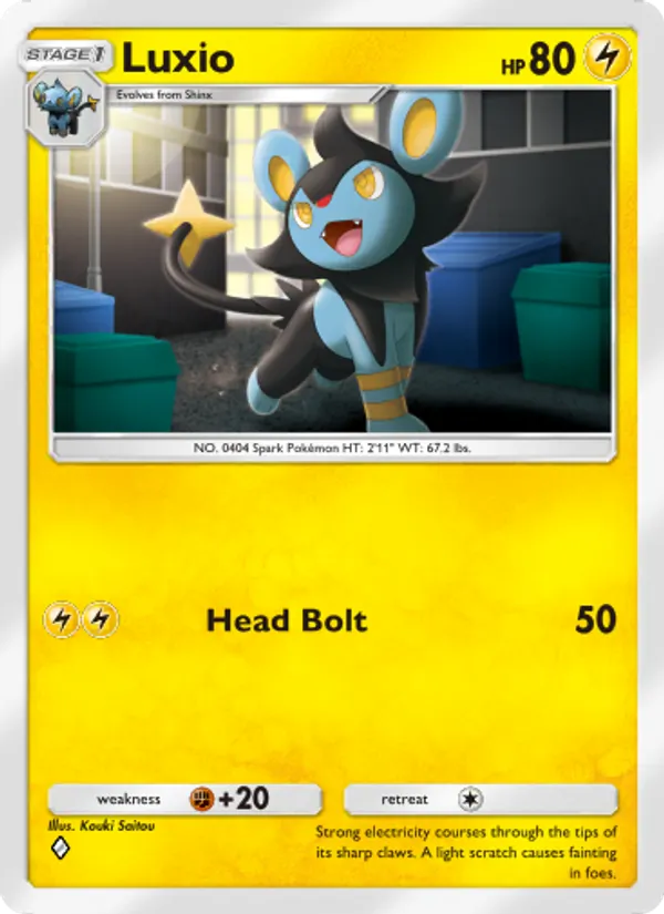 Luxio - Extradimensional Crisis Pokemon Card