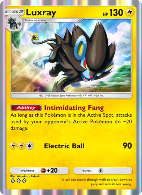 Luxray - Extradimensional Crisis Pokemon Card