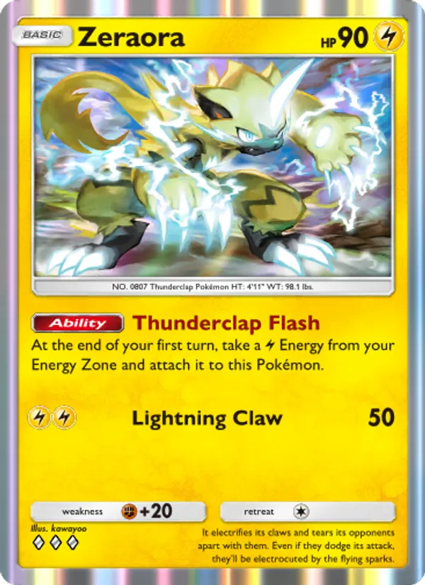 Zeraora - Extradimensional Crisis Pokemon Card