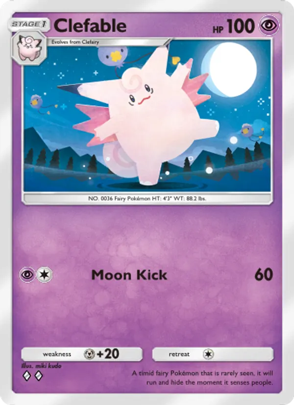 Clefable - Extradimensional Crisis Pokemon Card