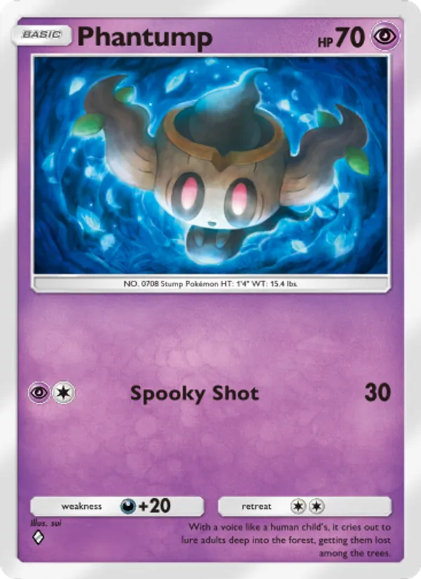 Phantump - Extradimensional Crisis Pokemon Card