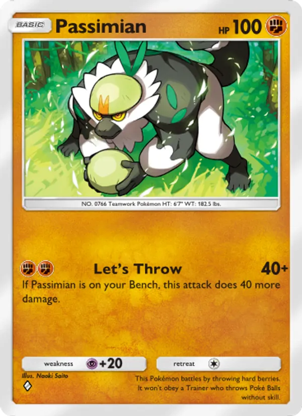 Passimian - Extradimensional Crisis Pokemon Card