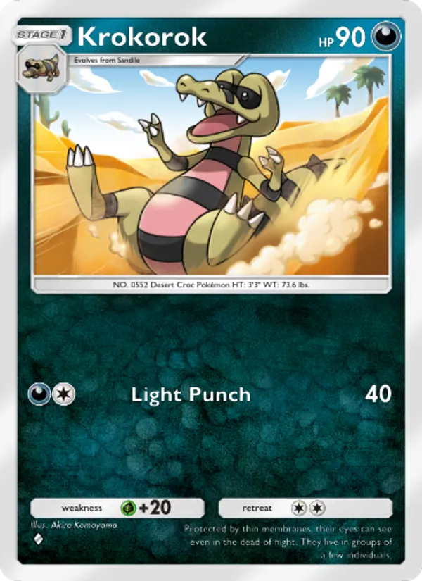 Krokorok - Extradimensional Crisis Pokemon Card