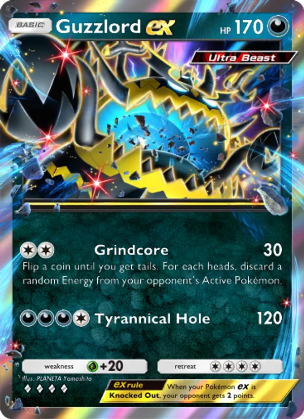 Guzzlord ex - Extradimensional Crisis Pokemon Card