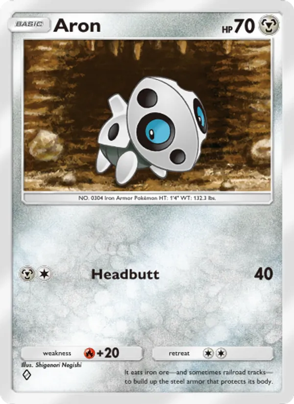 Aron - Extradimensional Crisis Pokemon Card