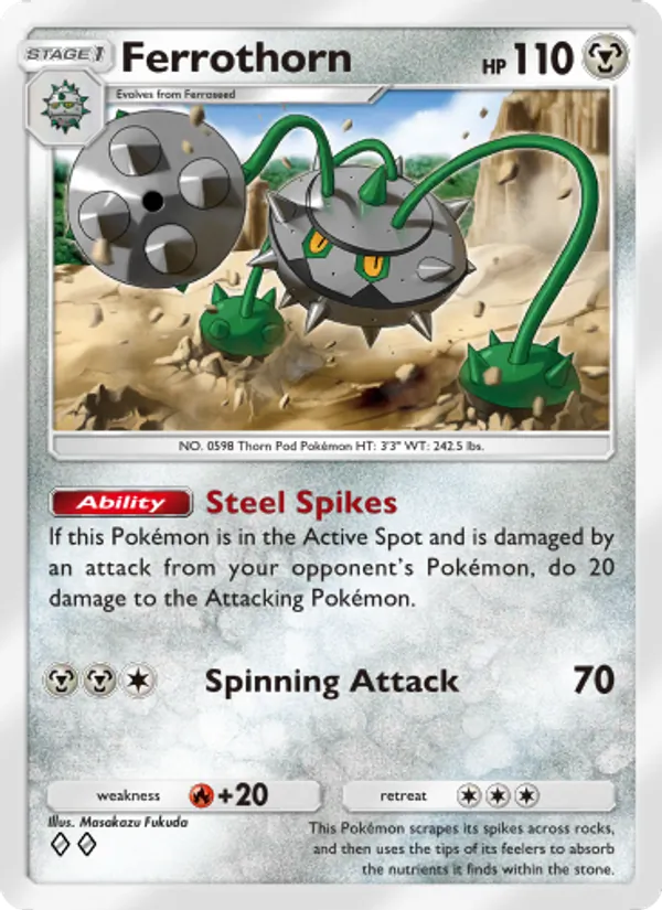 Ferrothorn - Extradimensional Crisis Pokemon Card