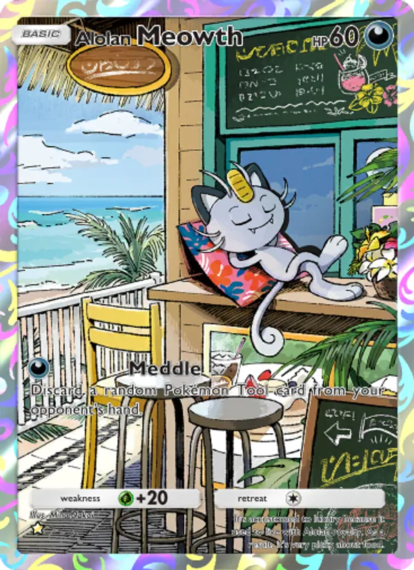 Alolan Meowth - Extradimensional Crisis Pokemon Card
