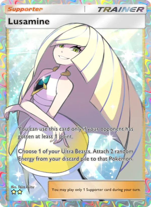 Lusamine - Extradimensional Crisis Pokemon Card