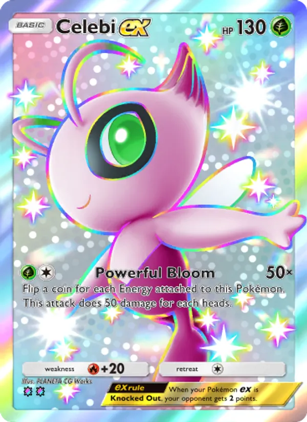 Celebi ex - Extradimensional Crisis Pokemon Card